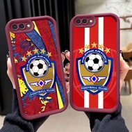 Soft Case for Realme C2S C2 OPPO A1K A3S A12E C-18 Air Force FC Burgundy