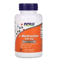 NOW Foods, L-Methionine, 500 mg, 100 Capsules