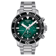 Tissot Seastar 1000 Quartz Chronograph ทิสโซต์ ซีสตาร์ 1000 ควอทซ์ โครโนกราฟ สีเขียว เงิน T1204171109101 นาฬิกาสำหรับผู้ชาย