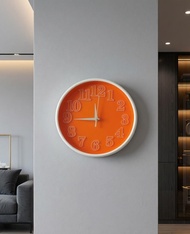 (Stock Clearance)Home Decorative 10 inch Wall Clock Ticking Jam Dinding Wall Clock Elegant Design 24