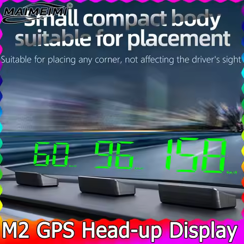 M2 Head Up Display Speedometer KMH/MPH Car Universal GPS HUD USB Cable Plug & Play GPS & Beidou Dual
