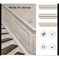 PU White Wainscoting NOT Kayu Shiplap Frame Pintu Wain Wallpanel Wainscoating Dinding Rumah KYK