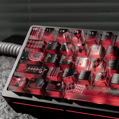 119 Keys Lost Alice Theme Keycaps Transparent Keycaps PC Keycap Original Cherry Keyboard UV KeysMade