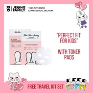 (BOX) Shushu&Sassy 2 Steps Moisturizing/Soothing Rabbit-Shaped Facial Mask (10 PCS)