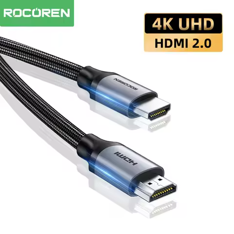 Rocoren 4K HDMI Cable High Speed 4K@60HZ 2K@144HZ 18Gbps Male to Male HDMI 2.0 Cable For PS5/PS4 Xbo