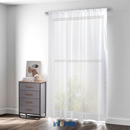 Informa Plain Vitrase Curtain 44 280x250 cm - White Thin Curtain Sheer Curtain Vitrage