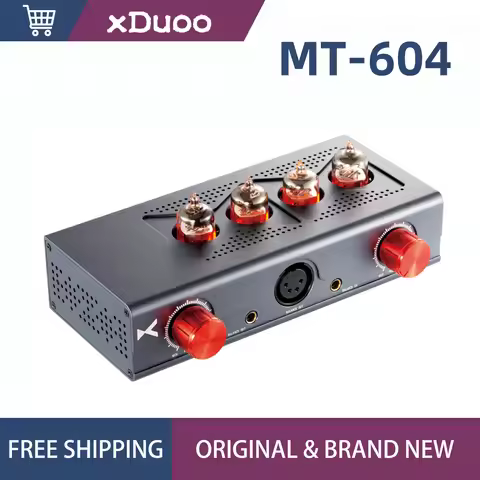 XDUOO MT-604 Balanced Tube Headphone Amplifier 6J1 Pre amp XLR/4.4MM Balanced Input/Output Tube+Tran