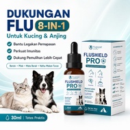 MATA FluShield Pro Flu Medicine Vitamins for Cats and Dogs Support Flu, Colds, Sneezing, Watery Nose
