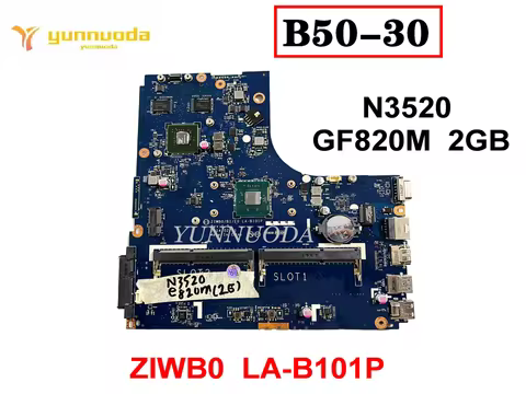 LA-B101P for Lenovo B50-30 laptop motherboard With N2840 N2940 N3520 CPU GF820M 1GB GPU ZIWB0 B1 E0 