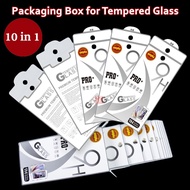 New!! Tempered Glass 10 And 1 Box 17.2*8.7cm 5D 6D 9D 11D Mika Box High Quality Anti-Scratch Glass P