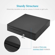 Cash Drawer Cash Box Compartment Money Box  POS System Key Lock 5 Paper Money 4 Coin