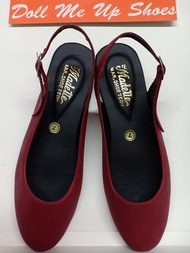 Doll Me Up Shoes Simply Maroon Slingbacks Flat