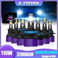 Clearance Sale X-7SEVEN Lumos H11 H7 HB3 6500K H15 T2-9012 LED Headlight Bulb Super bright For Car