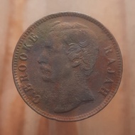 Koin Kuno 1 Cent C Brooke Rajah Sarawak 1882 - S117