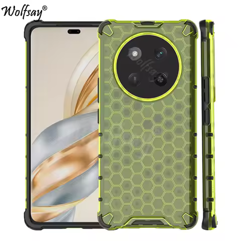 Shockproof Transparent Case For Honor Magic 7 Lite Honeycomb Armor Case For Honor Magic 7 Lite Cover