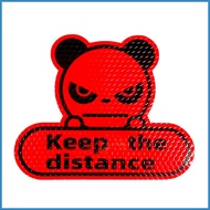 Reflective Car Stickers and Decals Keep the Distance Sticker Self Adhesive Panda Stickers Weather Proof Car magisg