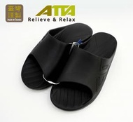 ATTA - 台灣製 ATTA 40厚防水均壓健康拖鞋 - 黑 (6 款呎吋可選)(平行進口)