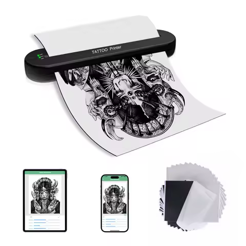 Tattoo ats886 Thermocopier A4 Wireless Tattoo Transfer Bluetooth Mobile&pc Printer Thermal Printer T