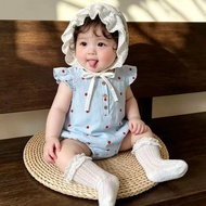 [uzfkids] Dotted Lotus Leaf Onesie/Baby Onesie/Baby Onesie