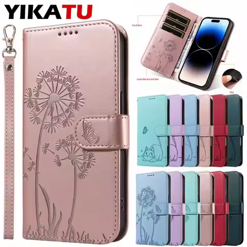 Leather Wallet Flip Case For Motorola Edge 60 Fusion Edge60 Pro 5G 2025 Card Slots Stand Phone Cover