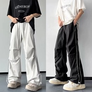Stripe Wide Leg Pants For Men Fashion Baggy Pants Men Loose Cargo Pants For Men
