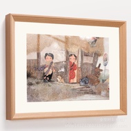 lijianjun123 Solid wood large photo frame picture frame outer frame hanging wall 8k20 inch a4a3 any