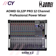 AOMEI GL12P PRO 680WATT X2 12 Channel Professional Power Mixer