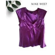 NINE WEST Good Quality Silk Clothing Shiny Bust 42