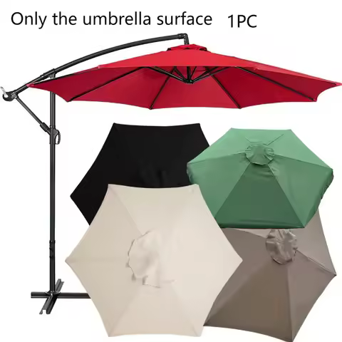 2/2.7/3m Garden Umbrella Cover Waterproof Beach Canopy Outdoor Garden UV Protection Parasol Sunshade