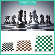 POOP Classic Folding Chess Board Roll Up Chess Board Flat International Chess Board