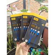 REXI KD01-T FAST CHARGING DATA CABLE 3A 3IN1 DATA CABLE ALL TYPES