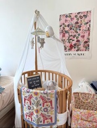 Stokke Sleepi Bed Full Set 嬰兒床連床褥 Wooden Baby Crib 
