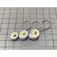 Micro JigHead 3D eyes (5pcs) 2.4g 3.2g 4.5g