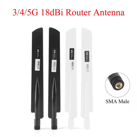 2/4PCS 3G 4G 18dBi Router WiFi Antenna SMA Male 700-2700Mhz For Computer Network Card WLAN Router Fo