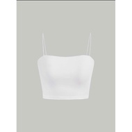 woman solid tank top