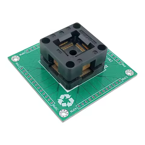 Free Ship QFP52 OTO-52-0.65-03 Opentop PITCH 0.65MM IC Burning seat Adapter testing seat Test Socket