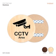 CCTV area wall sign - CCTV area marker decoration - CCTV area sign - CCTV area notice sign
