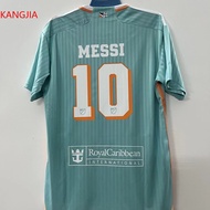 The New Miami Football Jersey For 24-25 No. 10 Messis Pre-Match Warm-Up Sports Football Jersey Singl
