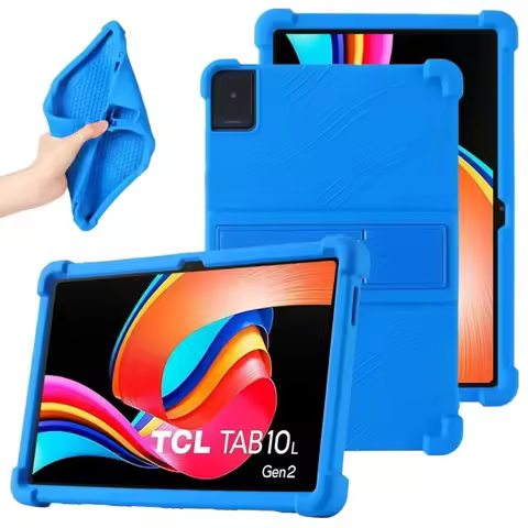 For TCL Tab 10L Gen 3 LTE & 2 Case 8193A 8492A 10.1" Tablet PC Silicone Shockproof Cover with Rear K