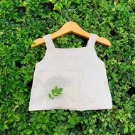 Áo 2 Dây Vải Linen Cho Bé Gái - Ag02