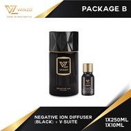 VANZO Negative Ion Aroma Diffuser Package - Black