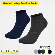 CITRUSOX Cotton Banded Instep Sneaker Socks (25-28 cm, EU 41-45) #1112