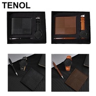 [TENOL] Men's Gift Set Creative Decoration Elegant Combination Set Men Wallet Set Gift Box for Mens 