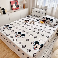 Alls Wonderland Disney Stitch Toy Story Pooh Bedsheet with Garter Fittedsheet Mattress Protective Co