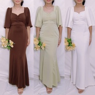 Burty Filipiniana Mermaid Dress Puff Sleeves Dress Floor length Taytay Tiangge