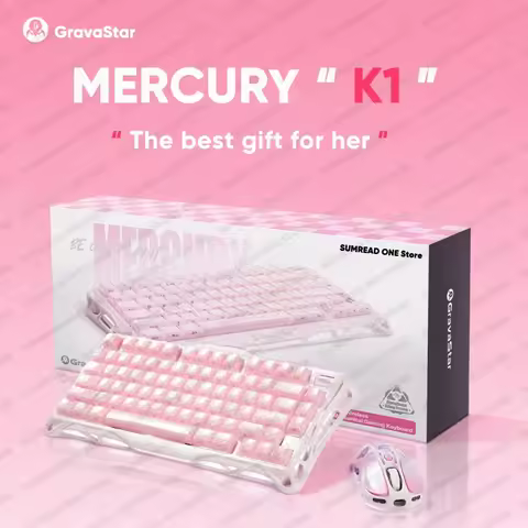 Grava Star Mercury K1 Wireless Gaming Mechanical Keyboard 79Keys Bluetooth 2.4G Wired RGB Hotswap Ga