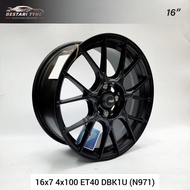 (N971) NEW SPORT RIMS ORIGINAL ADVANTI 16 INCH 16X7 4X100 ET40 DBK1U READY STOCK SPORT RIM