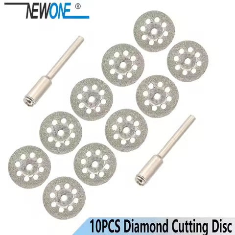 10Pcs 22mm Rotary Tool Accessory Diamond Cut Off Wheel Disc Fits Proxxon Dremel Rotary Tools Craftsm