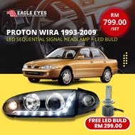 PROTON WIRA 1993-2009 PROJECTOR LED DRL SEQUENTIAL SIGNAL HEADLAMP