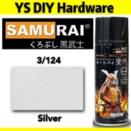 Samurai 3/124 SILVER Spray Paint Standard Colour 400ml (3/124 SILVER)(Sabah Sarawak Not Allow)